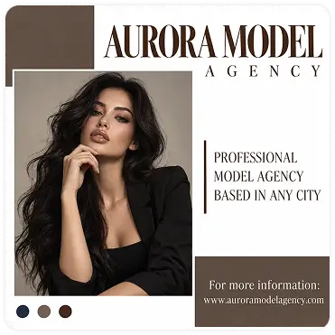 Aurora model agency fashion portrait