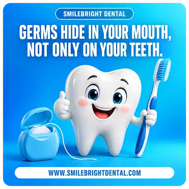 Dental care clean tooth character