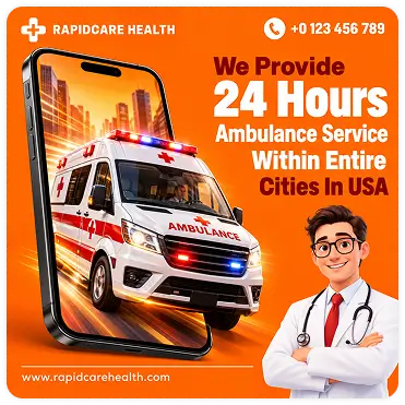 Emergency ambulance healthcare service