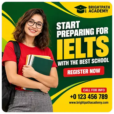 IELTS preparation academy student