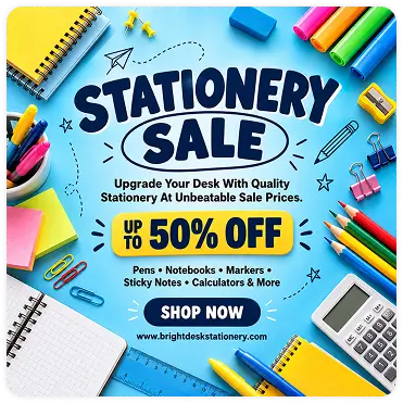 Office and school stationery supplies sale
