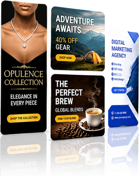Creative promotional banner design templates