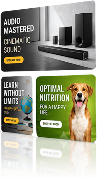 Creative business and product banners