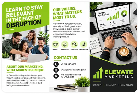 Elevate Marketing digital marketing agency brochure