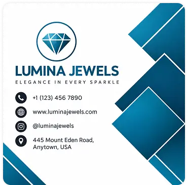 Lumina Jewels diamond business card