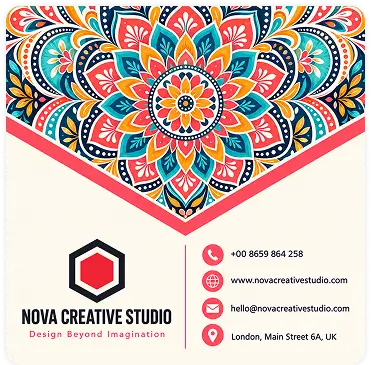 Nova creative studio business card