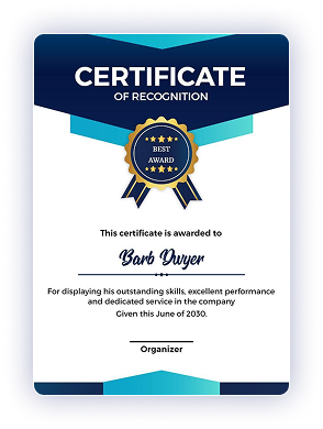 Elegant certificate of appreciation