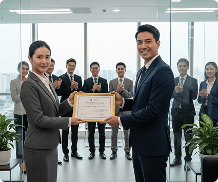 Employee Certificate Recognition Award