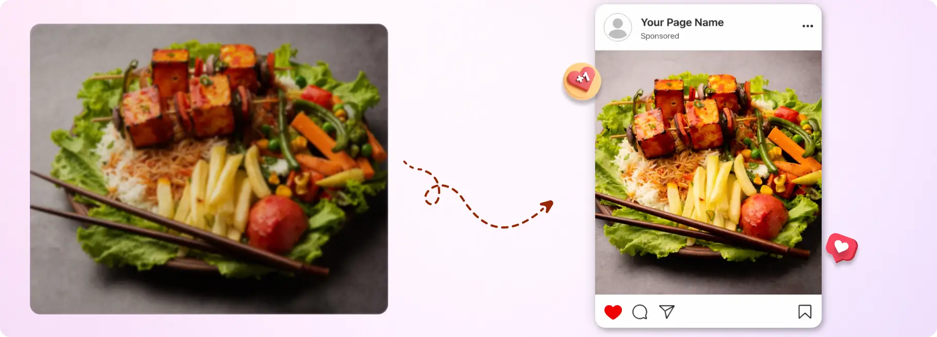 Paneer tikka platter social ad