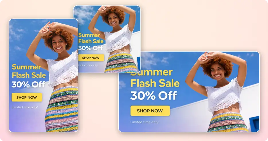 Summer flash sale banner