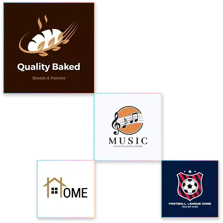 bakery-music-home-sports-logo-collection