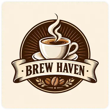 Brew Haven coffee shop logo