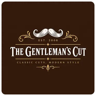 The Gentleman's Cut vintage barbershop logo