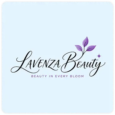 Lavenza Beauty calligraphy logo