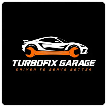 Turbofix Garage sports car workshop logo