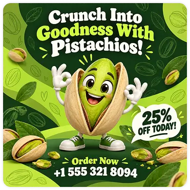 crunch-into-goodness-with-pistachios-food-promo-poster