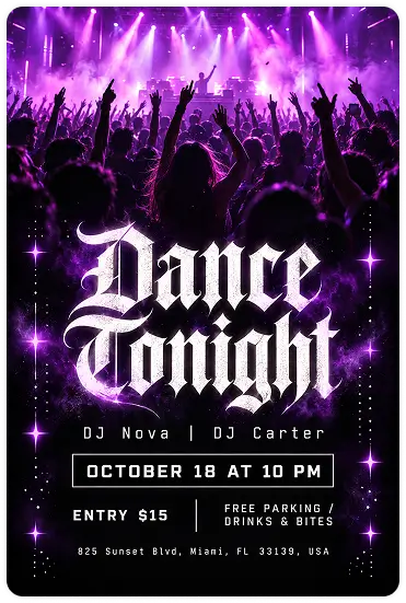 dance-tonight-dj-nova-dj-carter-party-poster