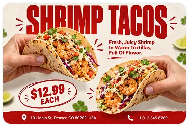 shrimp-tacos-fresh-juicy-shrimp-food-promo-poster