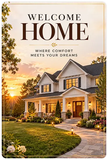 welcome-home-where-comfort-meets-your-dreams-real-estate-poster