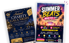 Event flyer collection