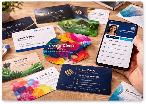 multiple-business-cards-collection-spread