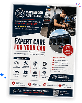 Auto Care Service Flyer