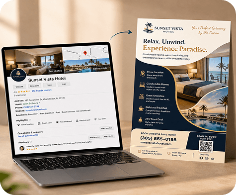 Hotel Promotion Website and Brochure Design