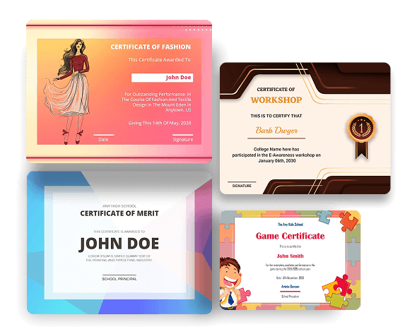 types-of-certificates