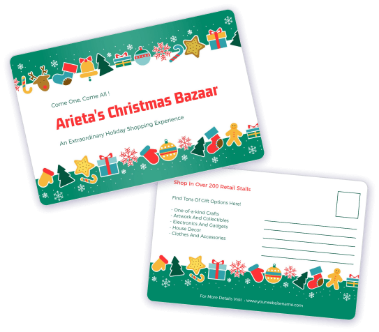 christmas-bazaar-postcard-template-design