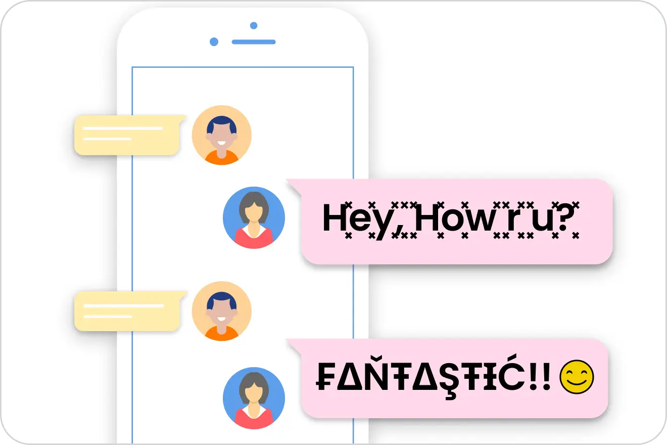 custom-font-style-chat-illustration