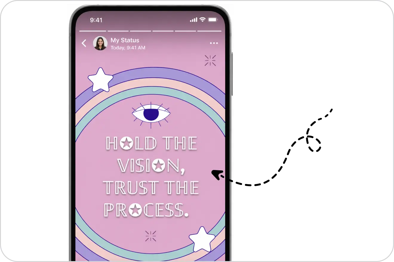 motivational-quote-mobile-story-ui