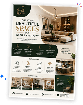 Generated service flyer mockup