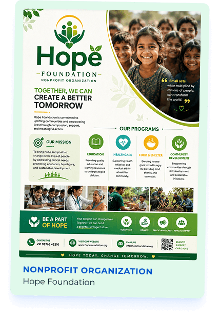 hope-foundation-nonprofit-organization-flyer