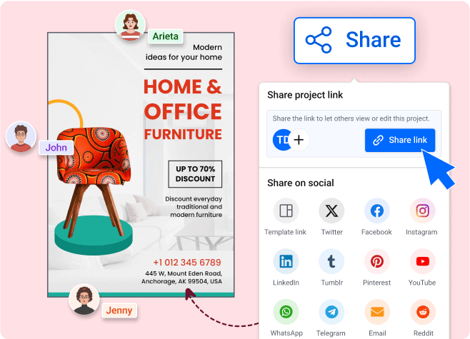 furniture-flyer-sharing-options