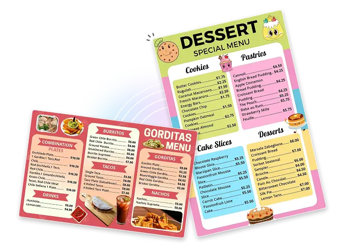 gorditas-and-dessert-menu-templates