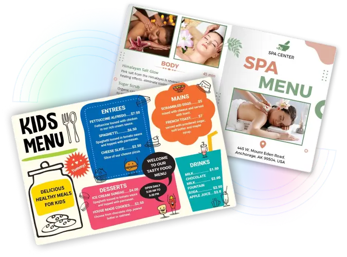 kids-and-spa-menu-templates