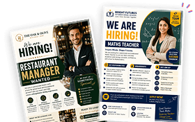 Hiring flyer collection