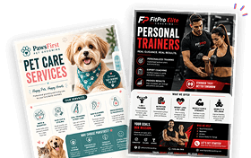 Service flyer collection