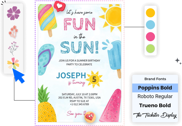 summer-birthday-invitation-design-editor